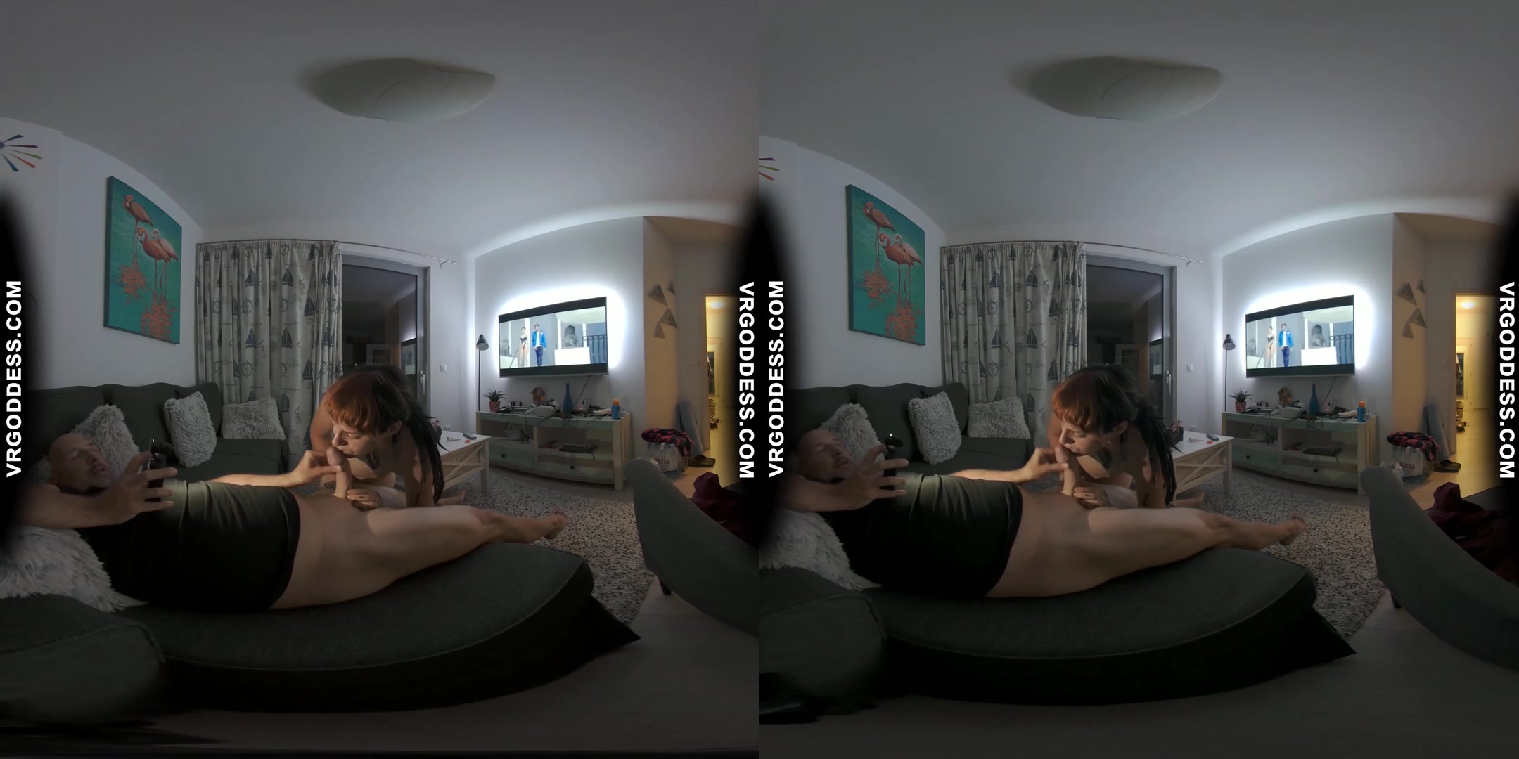 Vacation Sexy Tattooed Brille Giving Me Nasty Sloppy Wet Blowjob Between The Scenes With Mouth Cum
