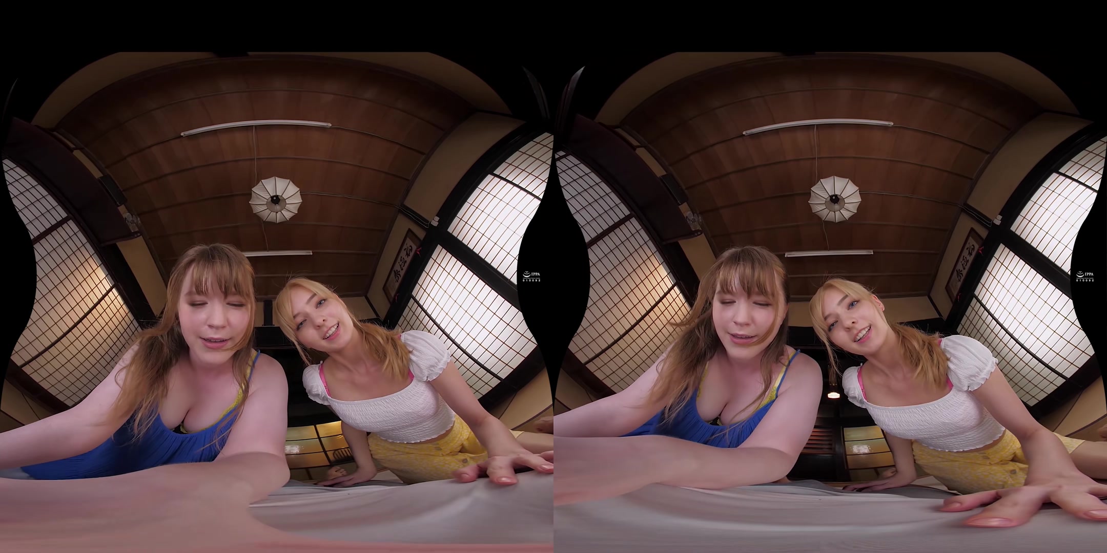 Double Blowjob On Your Back Staring into their Blue Eyes - DANDY