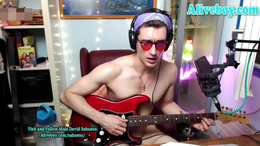 A Musician From Spain Shoots Big Cum On Webcam