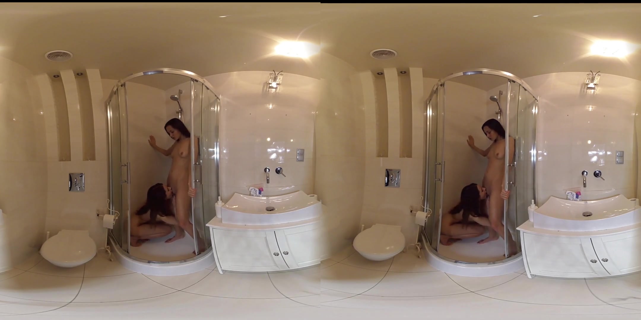 Two Lesbian Babes Get Each Other Off in the Shower - VRpussyVision