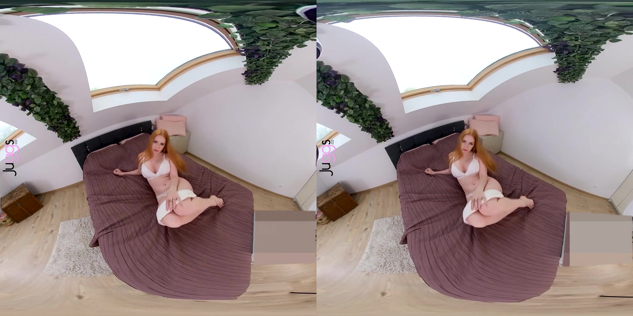 Busty Ginger Comeback Striptease
