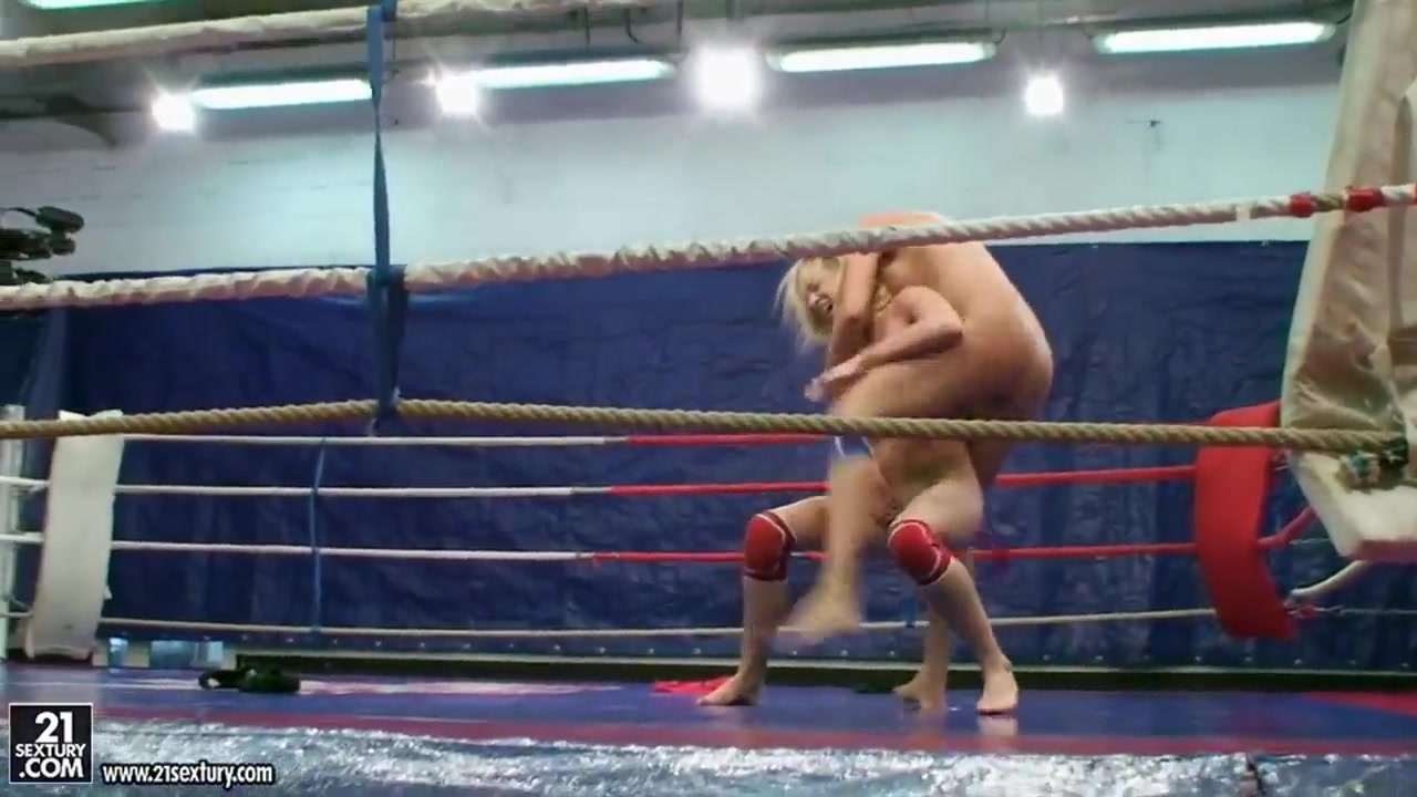 Pretty girls are having lesbian wrestling