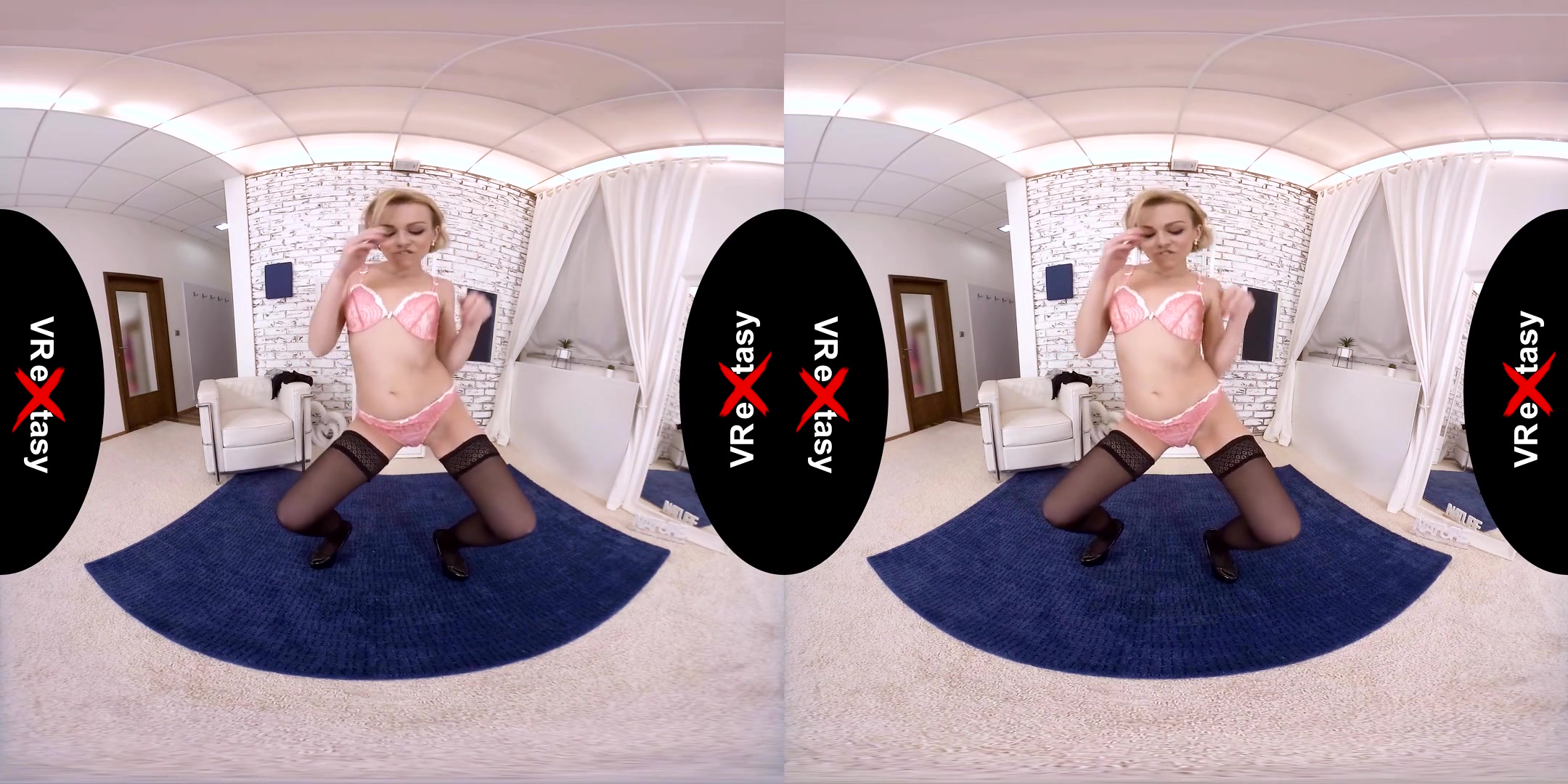 Rebecca Black Solo - Skinny Blonde Fingering Striptease