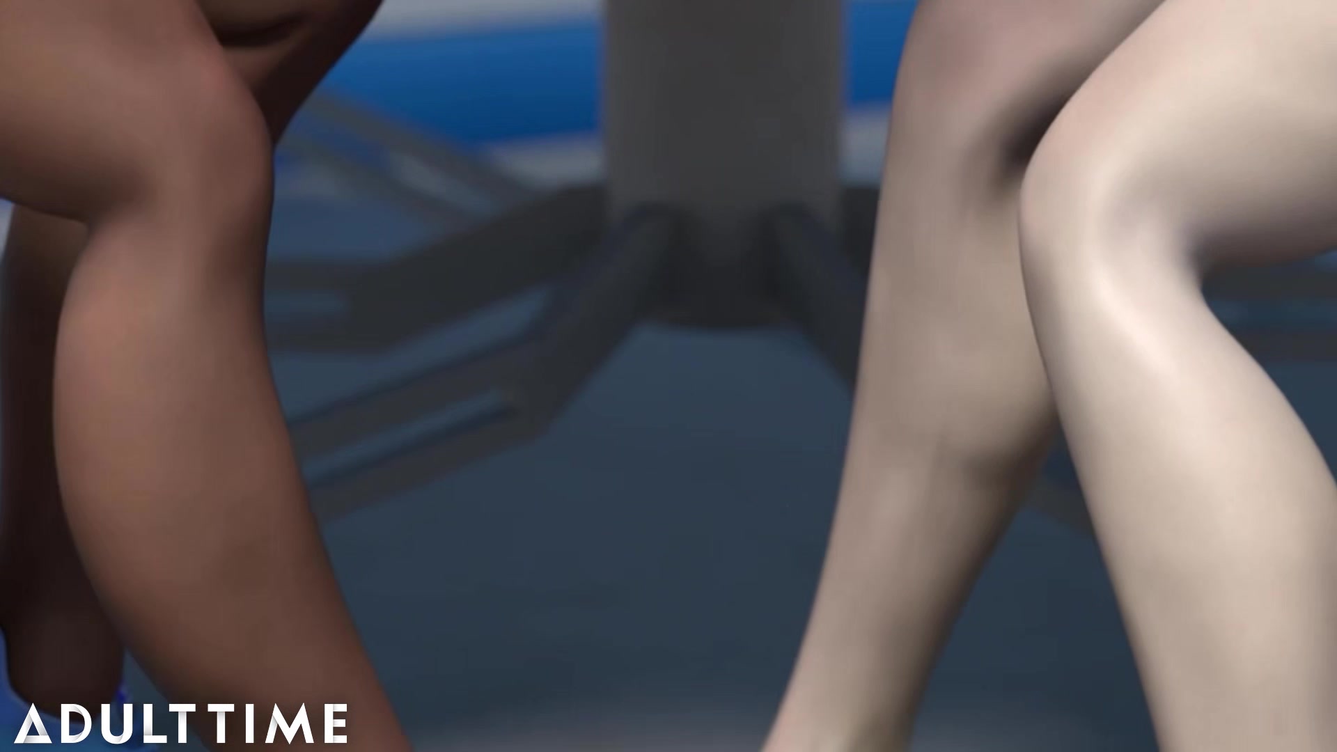 ADULT TIME - Big Titty BFFs Practice Scissoring Together At Hentai Sex University