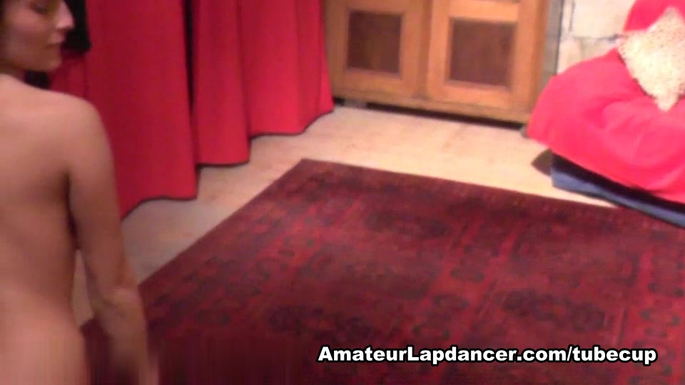 Adorable lapdance by hot czech brunette