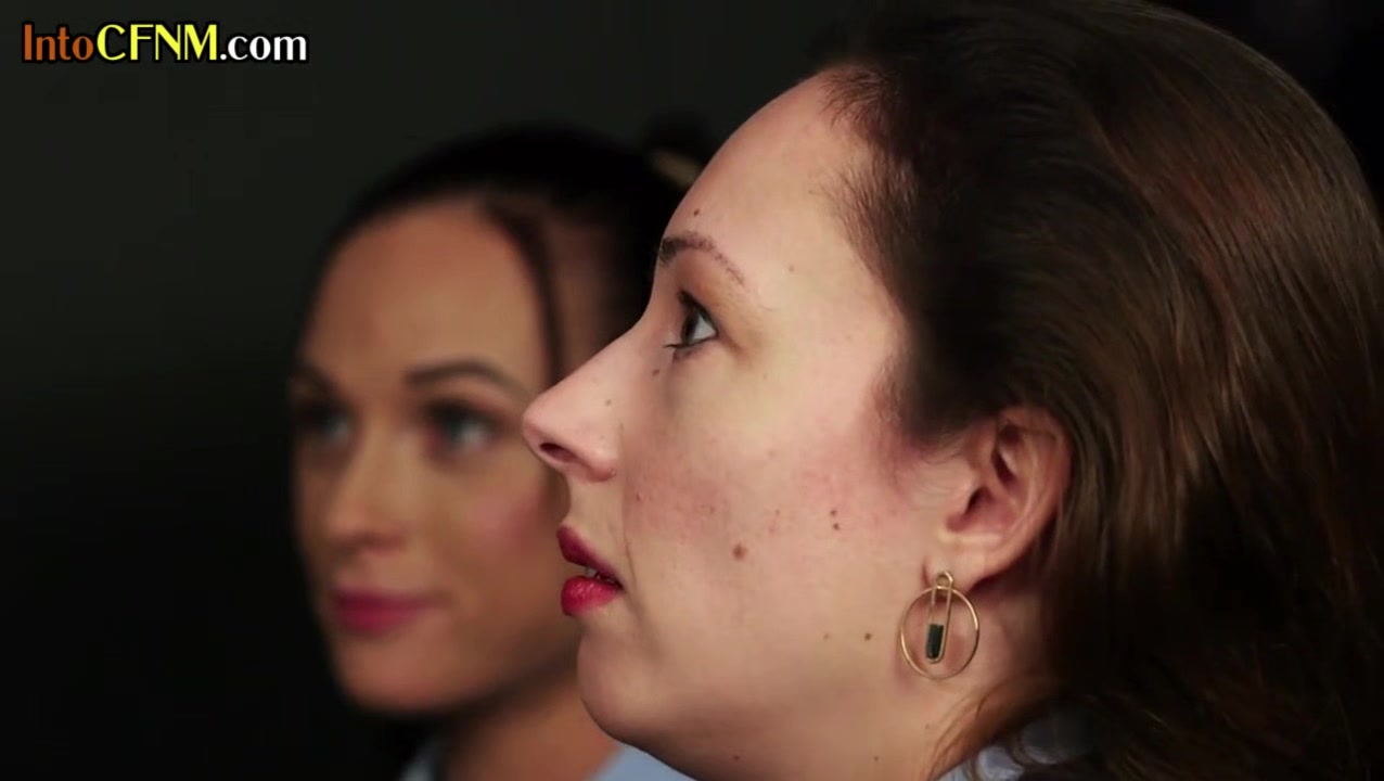 CFNM college 3some BJ by dom babes under eye of BJ teacher