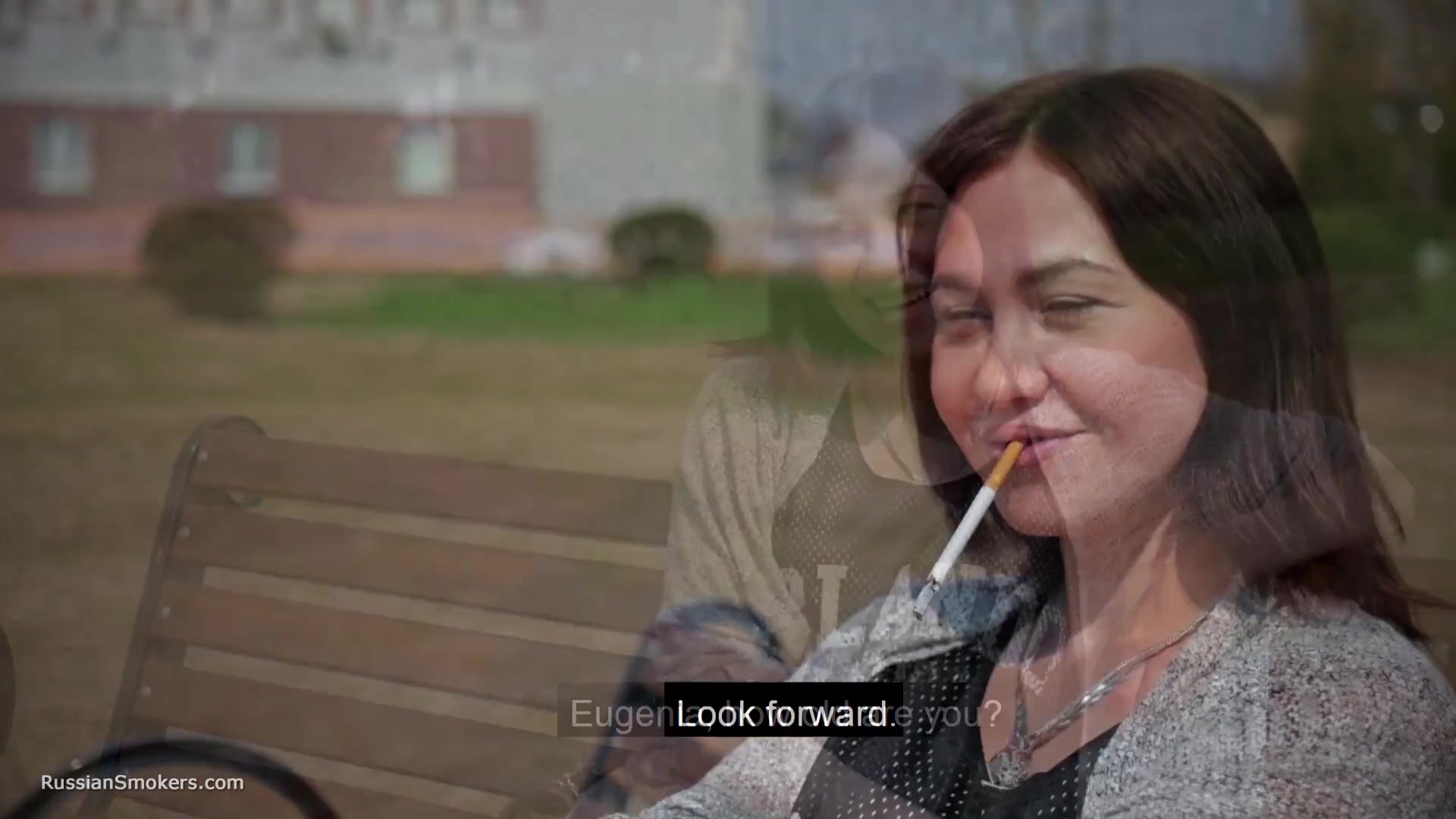 Step mother Of 3 Step sons Is Answering My Questions While Smoking 120mm Saratoga Cigarette
