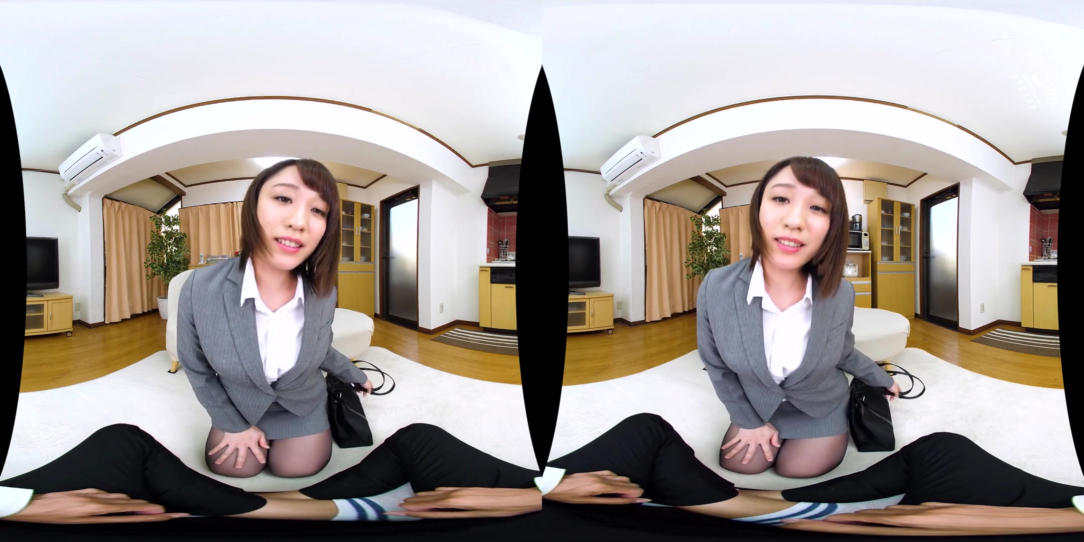 Masturbation Practice with a Teacher in Black Pantyhose 1 - Asian Nylon JOI