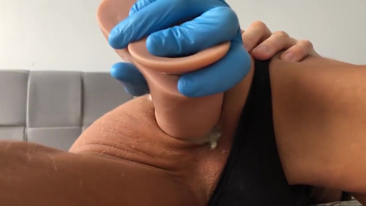 Unusual Anal Position In Dildo Style