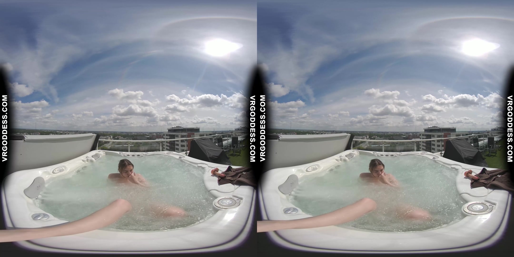 Teen Adreana Jilling In Jacuzzi With Suction Cup Dildo Orgasming Vibratin Her Clit On Water Jets