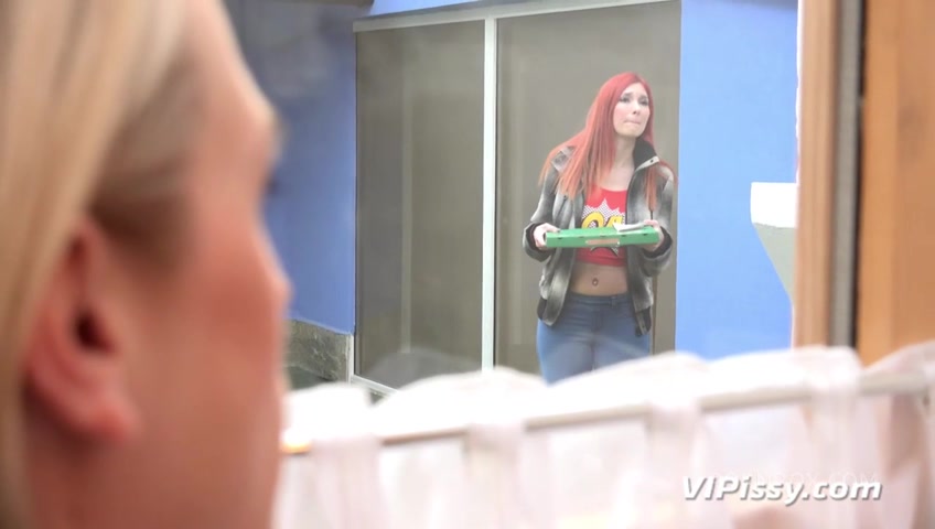 Pissy Pizza Time with Kattie Gold,Vinna Reed by VIPissy - PissVids
