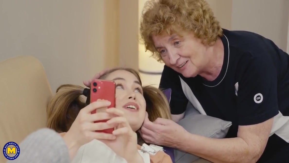 Old Granny Seduce Young Hairy Girl For Homemade Lesbian Sex