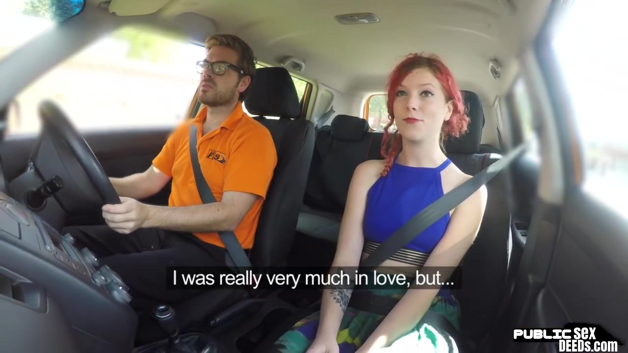 UK redhead sucks instructor before missionary sex in POV