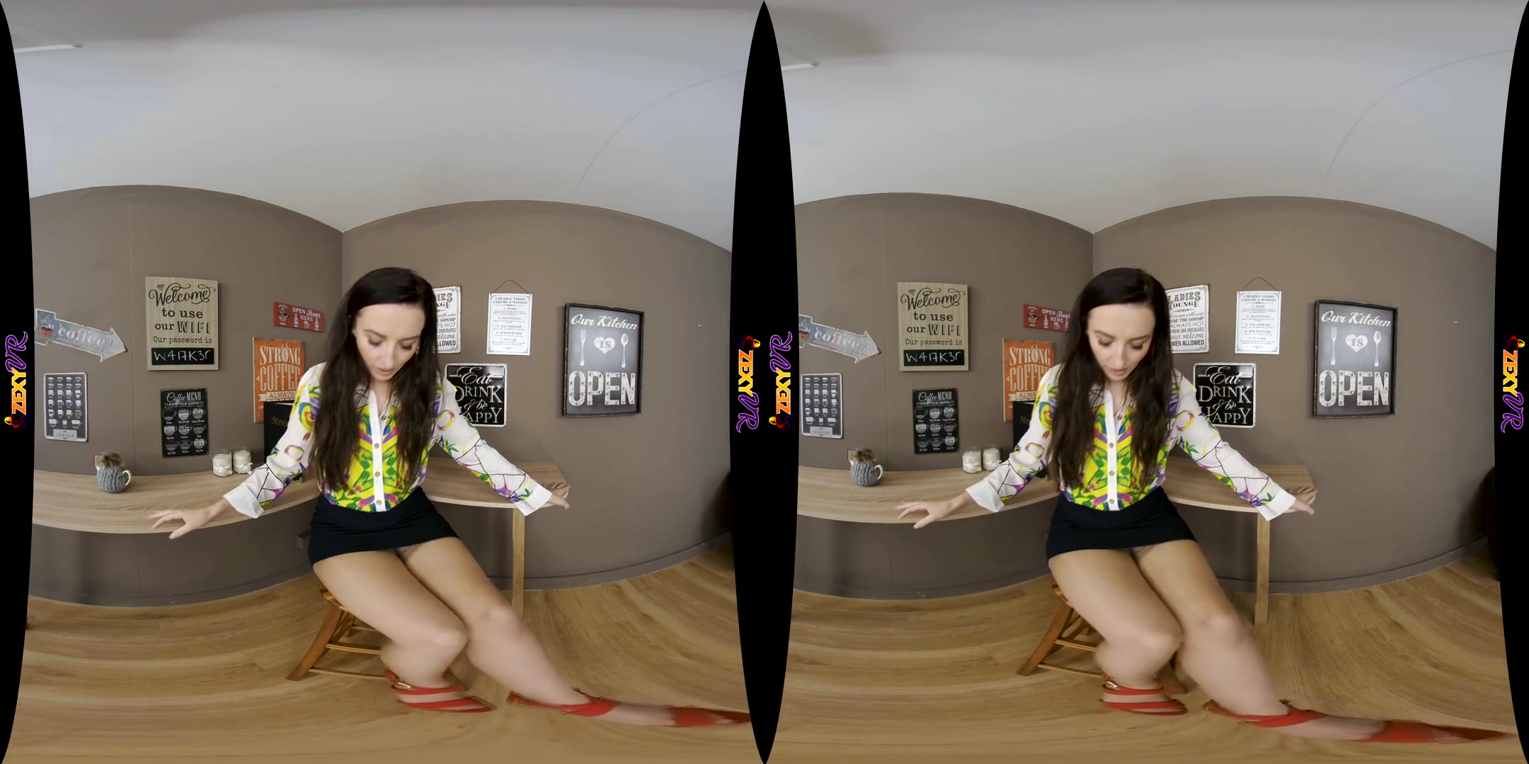 Sophia Smith in Coffee Shop Stripper - ZexyVR