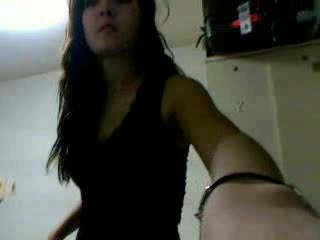 Amazing Asian young babe stripping in her room