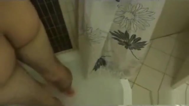 Shower room sucking cock