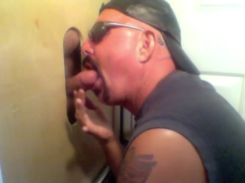 Married Leather Step daddy At The Gloryhole - GloryholeHookups