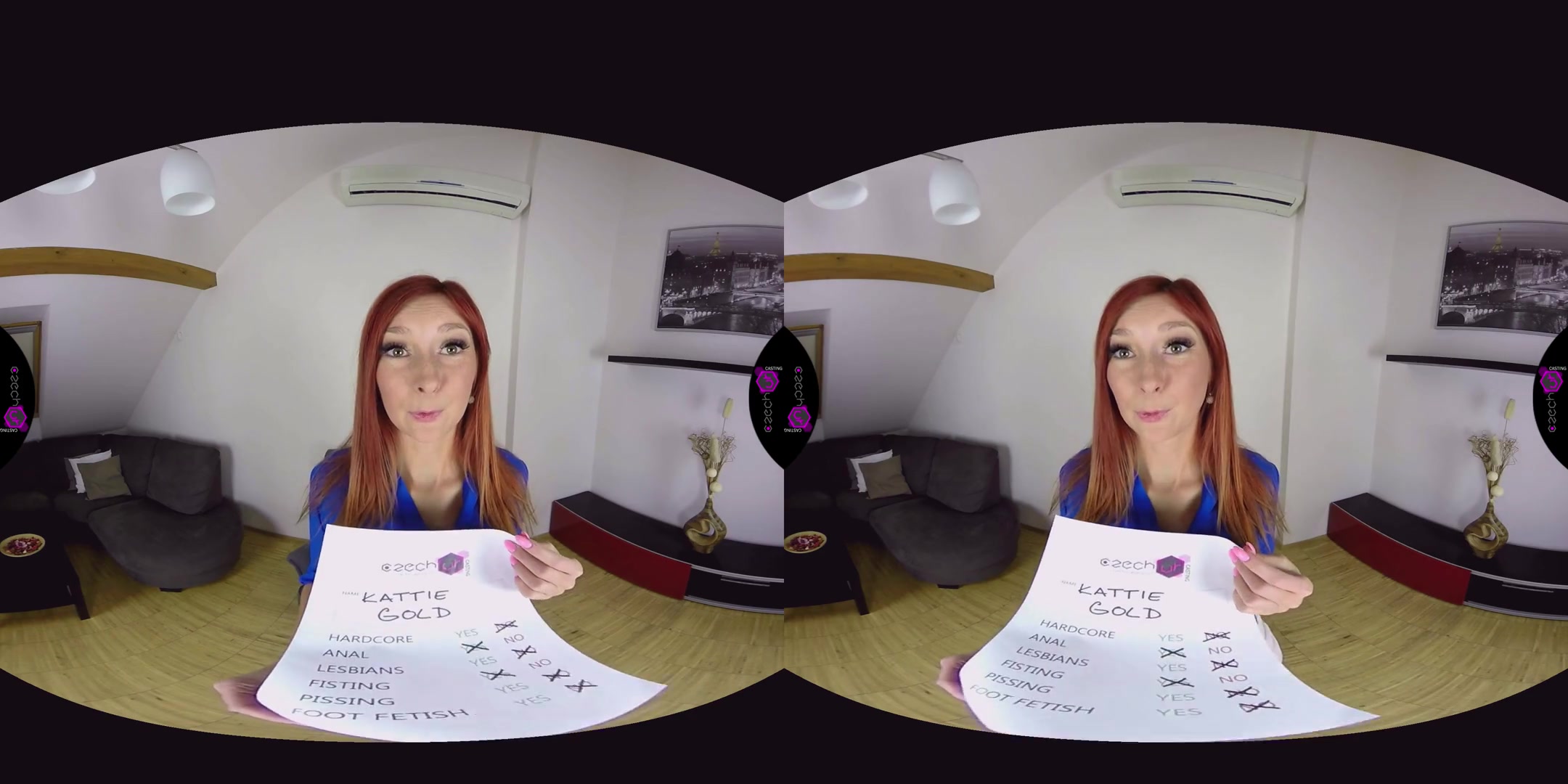 Kattie Gold in Kattie Gold Naughty Casting - CzechVRCasting