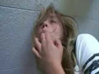 hot sexy blonde rubbing...