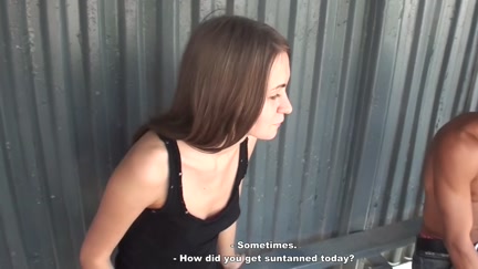Fuck beauty at the bus stop