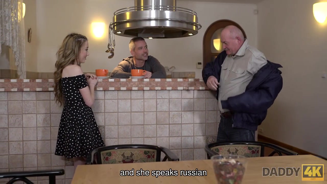 DADDY4K. Tricky Step dad seduces and fucks cutie while Step son left them alone