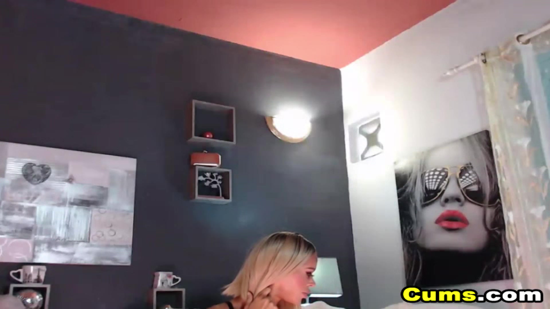 Hot Blonde Milf Fucks a Massive Dildo