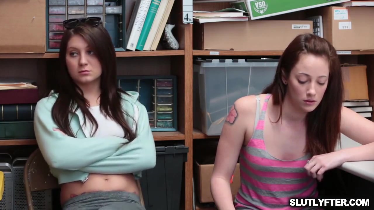 The Two Shoplifters Assumed The Position Bending Over