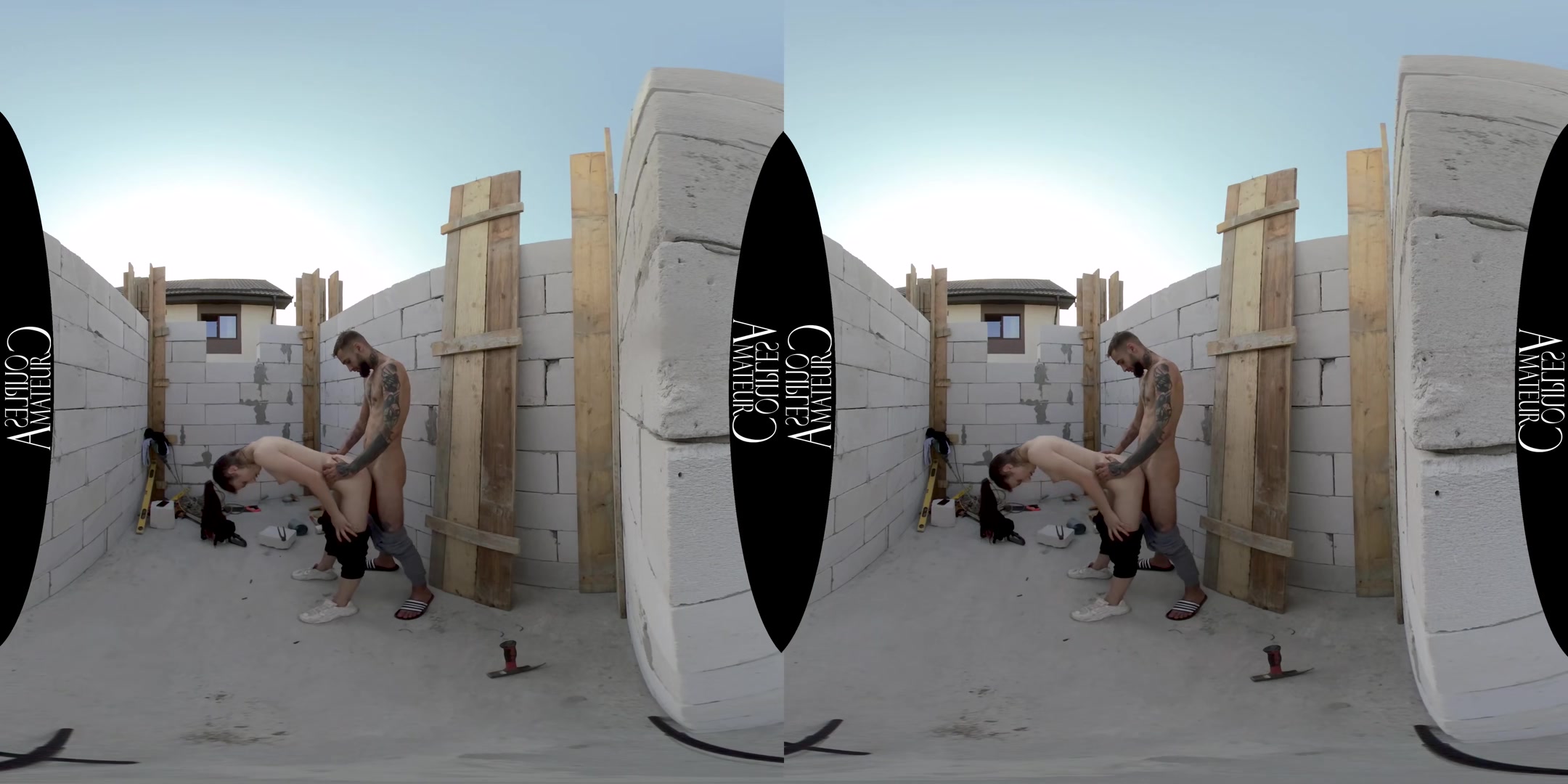 Brunette teen 18+ Fucks The Worker - AmateurCouplesVR