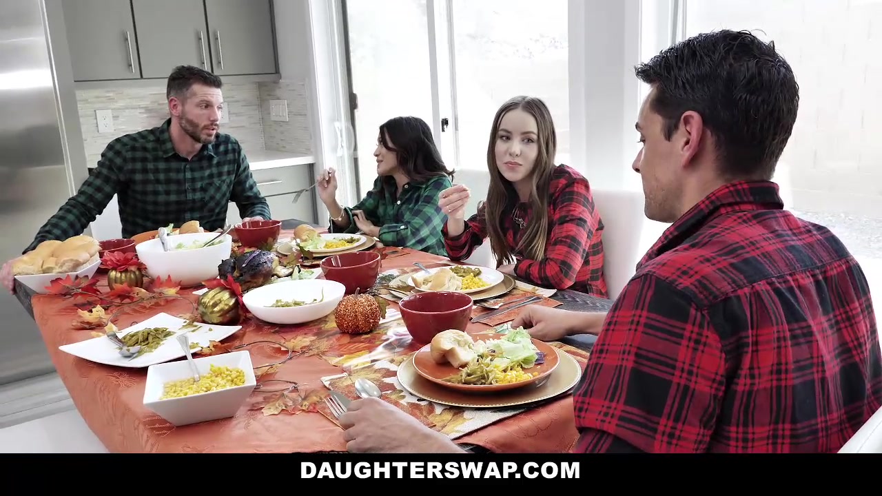 Jasmine Grey & Naomi_Blue in Thanksgiving Day Pussy Parade Pt. 2 - DaughterSwap
