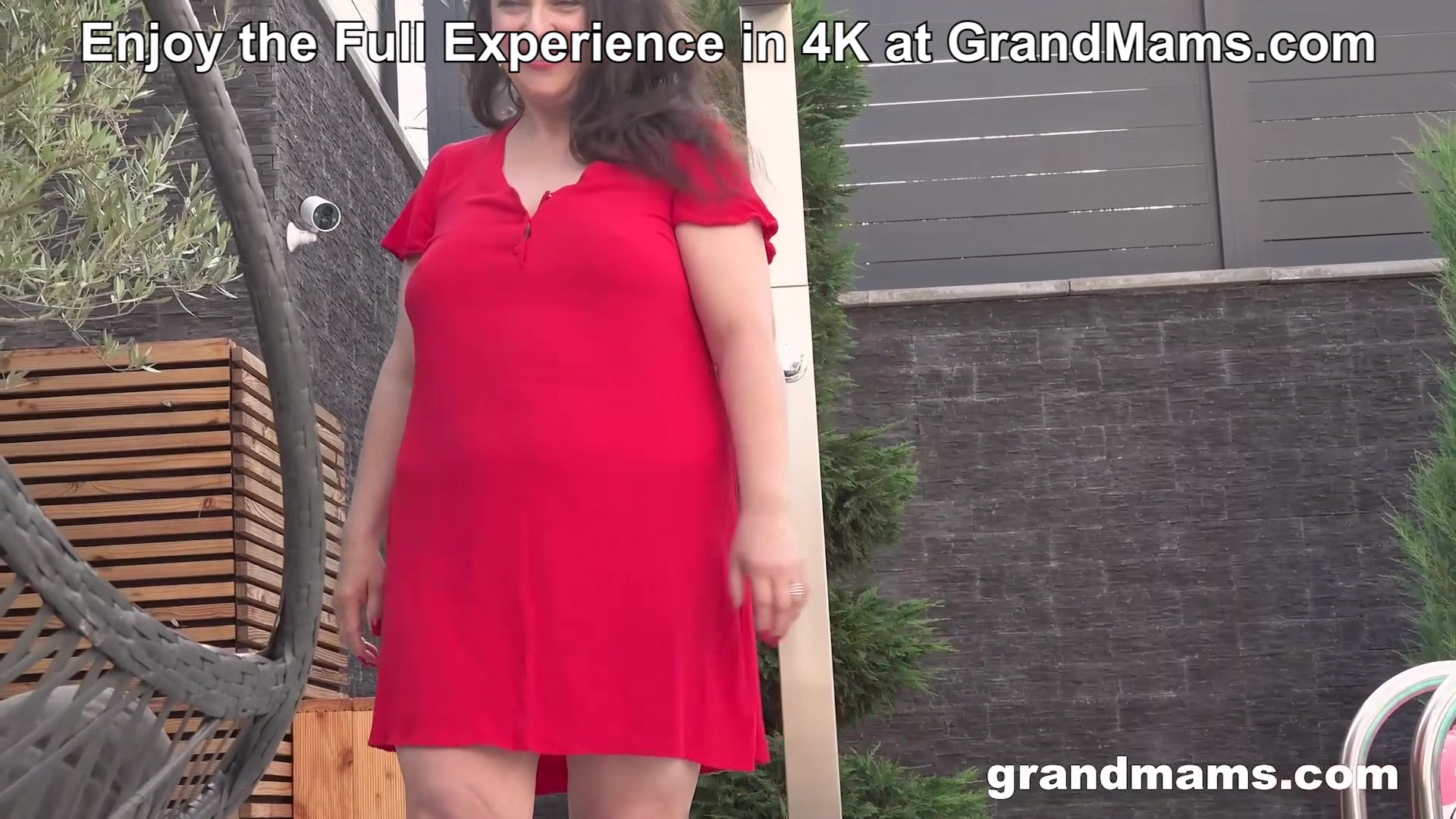 Couldn’t Wait! I Was Dripping Outdoors then Fucked Myself Dumb with the Biggest Black Cock I Own at GrandMams