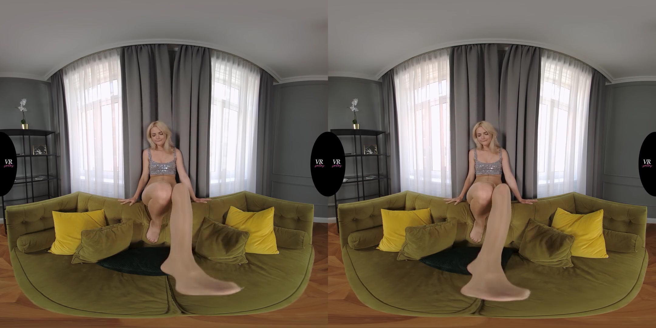 Lika Star - Sexy Amateur Blonde with Great Legs Solo