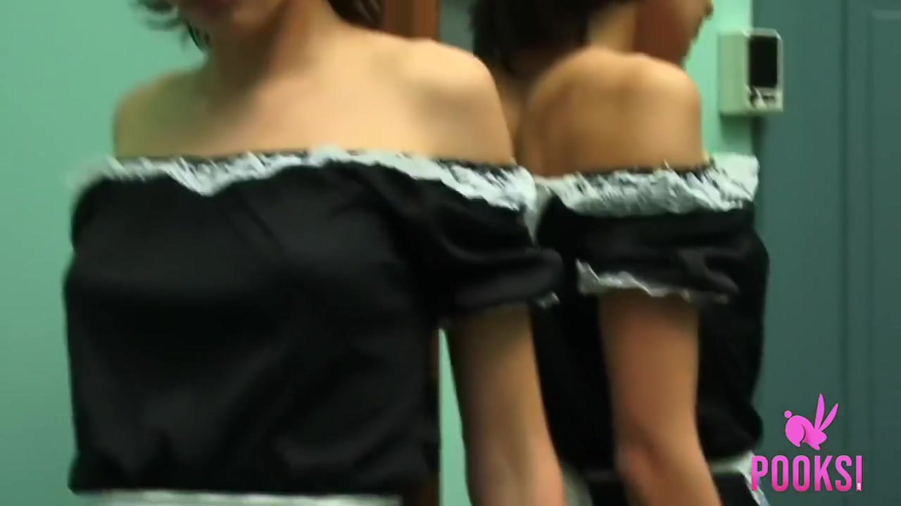 Cute Short Haired Slender Maid Jessia Takes Her Uniform Off And Teases You!