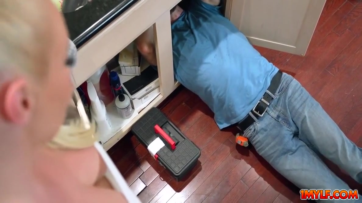 Local Plumber Cleaning The Milfs Pipes