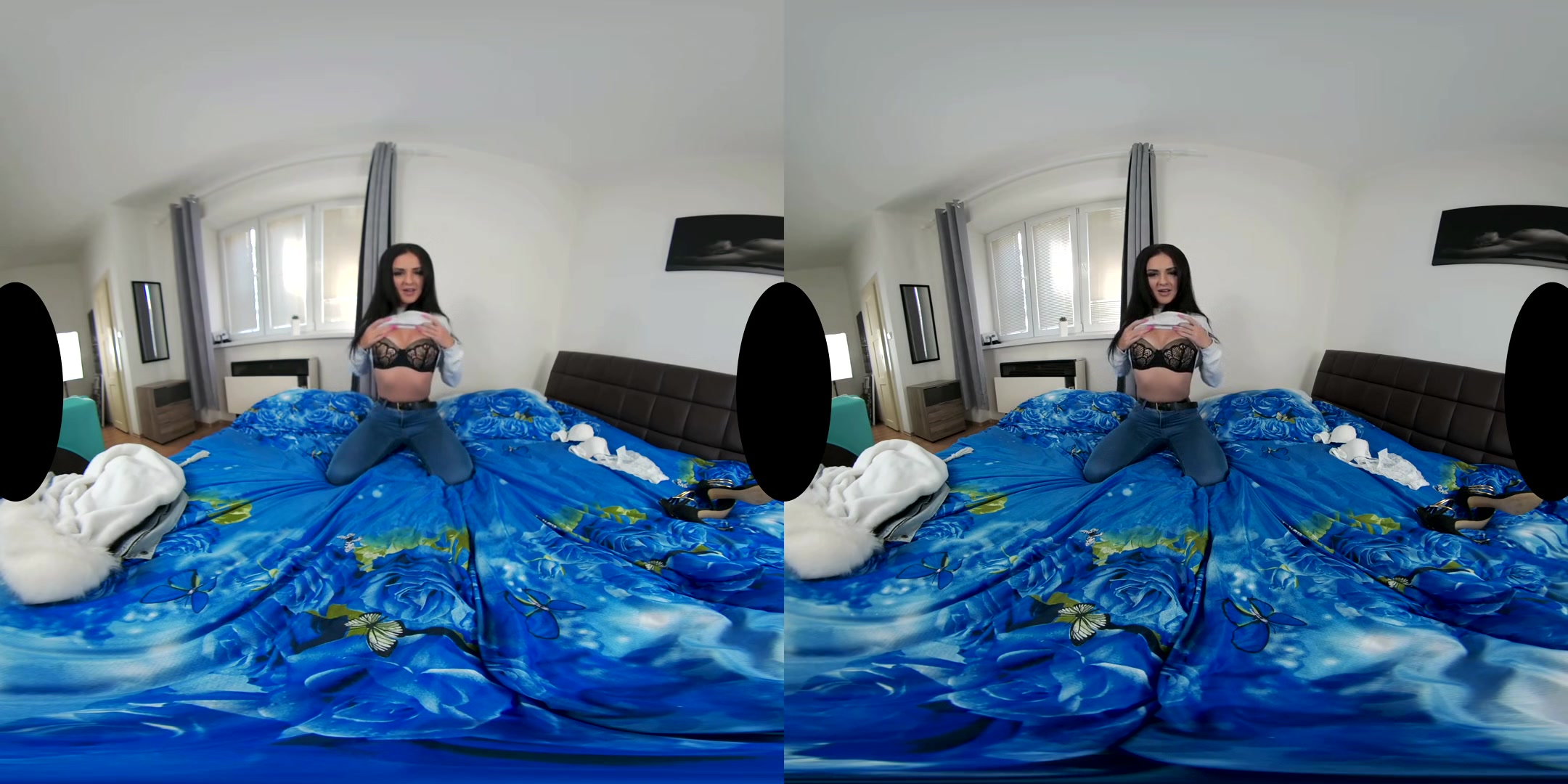 Mia Trejsi: The Lingerie Model - Pornstar Striptease and POV VR Blowjob
