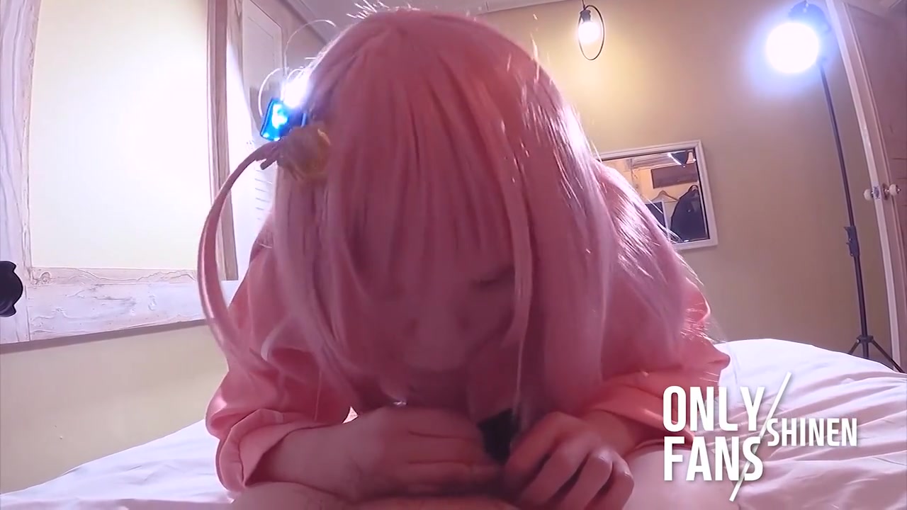 Bocchi The Rockcosplayer Handjob, Footplay, Japanese Crossdresser Femboy Anime Cosplay .14