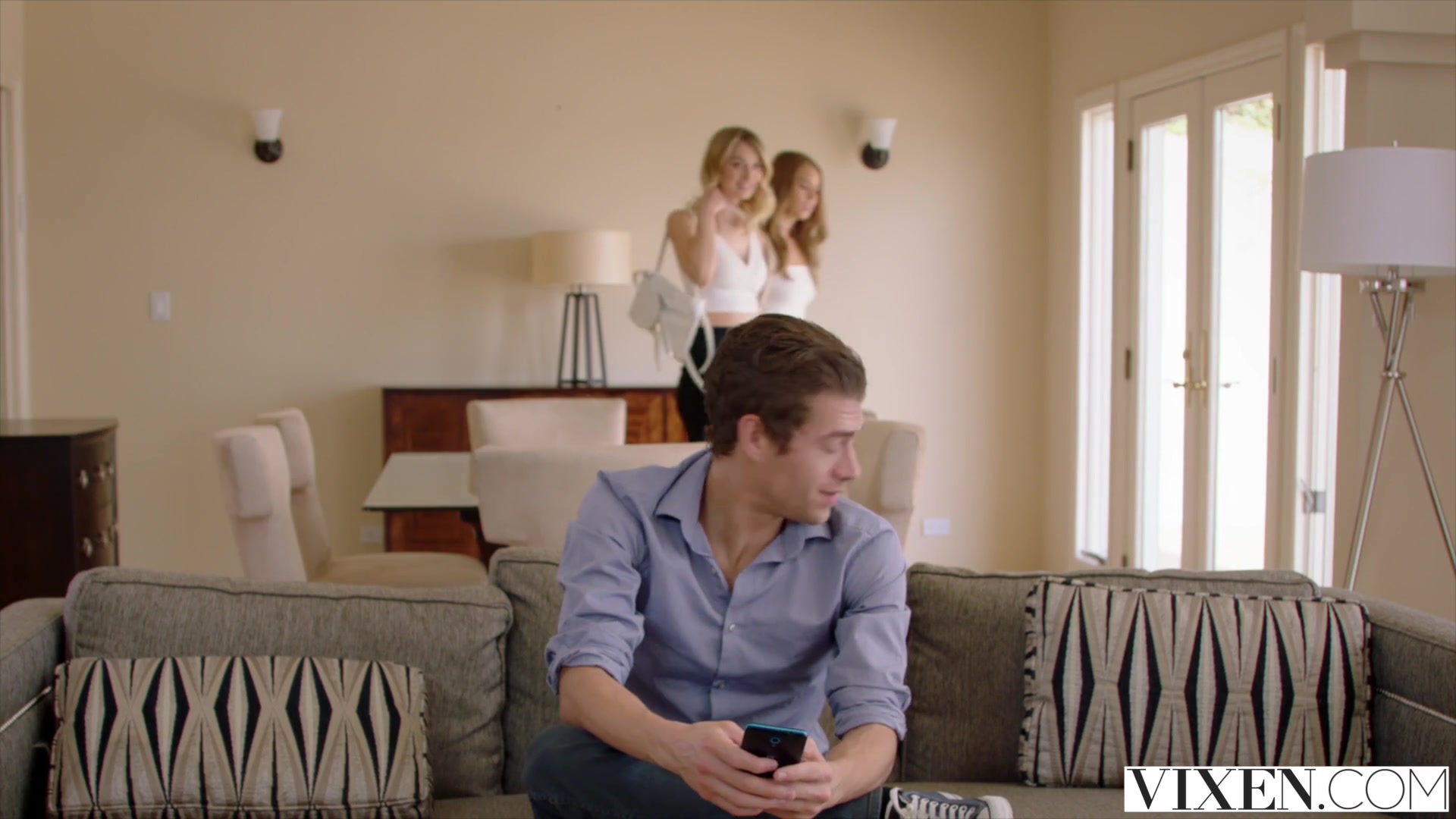 VIXEN Two Hot College teens 18+ Fuck Their TA For Grades