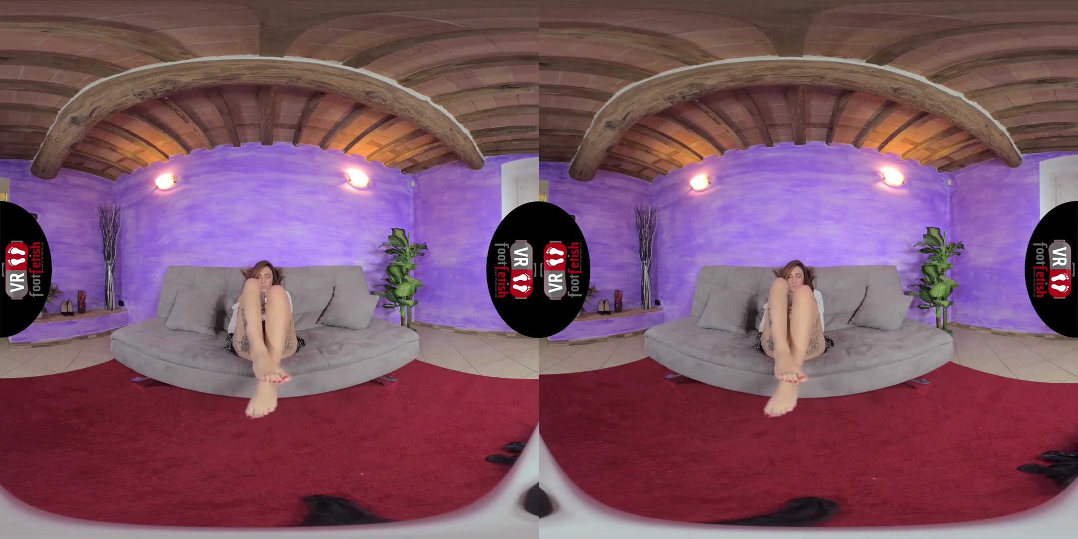 Gorgeously Seductive Aradia Shows Off Her Fabulous Feet - Virtual Reality Foot Fetish Special