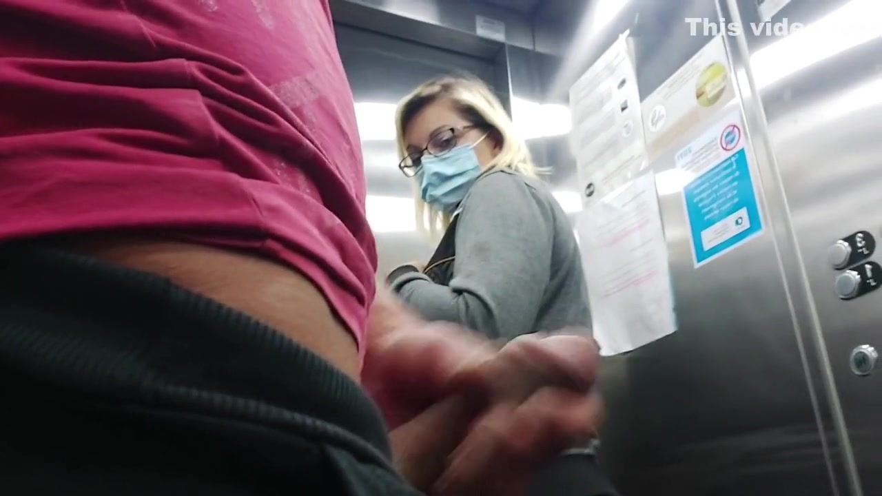 I Ran Into This Hot Bourgeois In The Hotel Elevator She Didnt Expect To See My Big White Cock!!