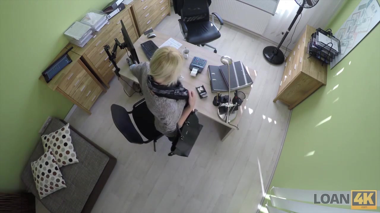 LOAN4K. Passionatre fucking on the table in office of loan manager