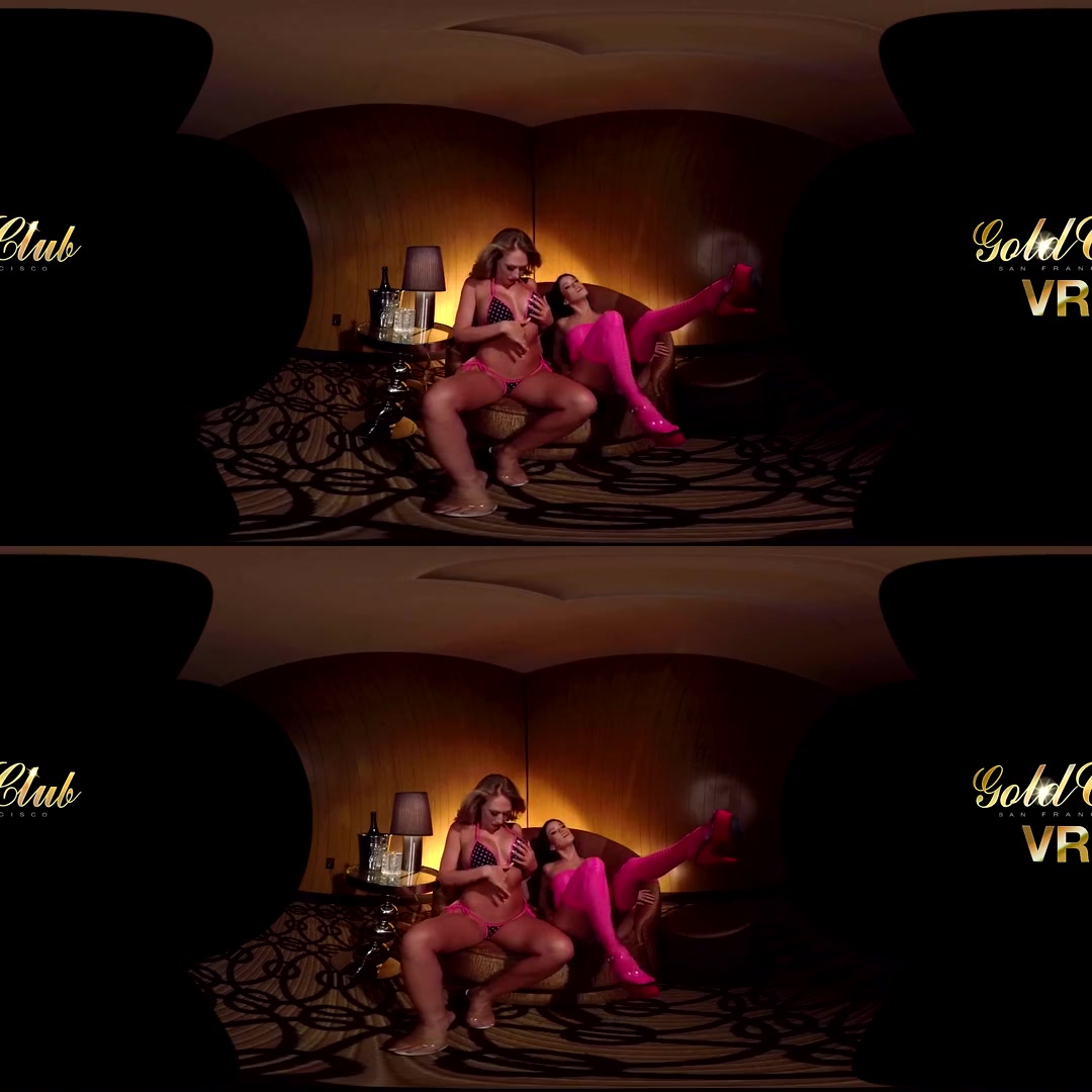 Megan Rain & Kagney Linn Karter in Megan Rain and Kagney Linn Karter Topless Lapdance - VRClubz