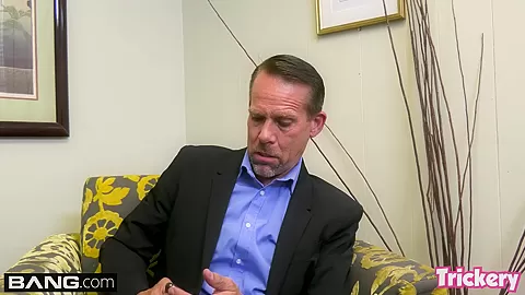 Maddy O'Reilly fucks the therapist while her husband waits