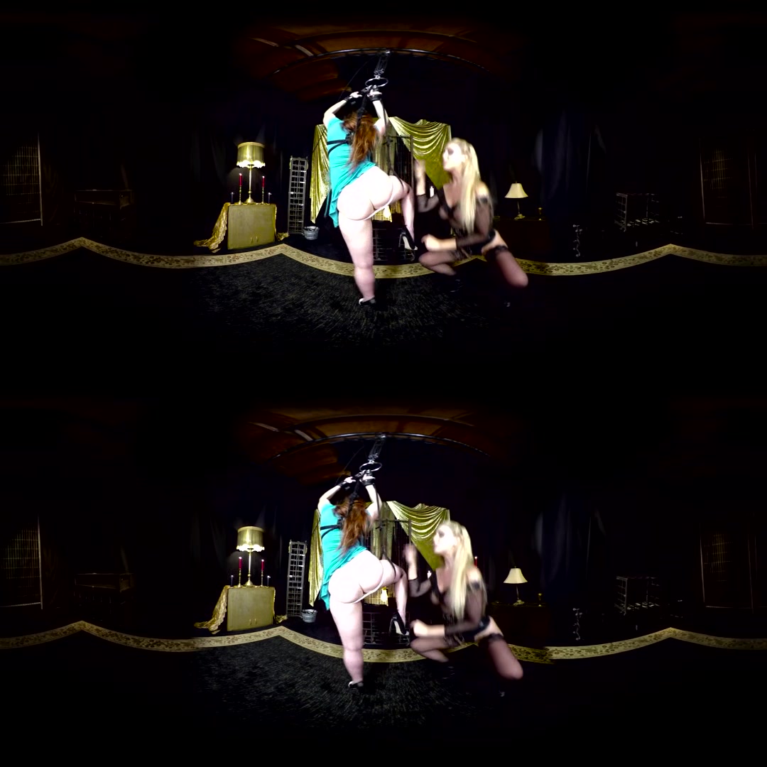 Bella Rossi Tied Up In Lezdom Dungeon