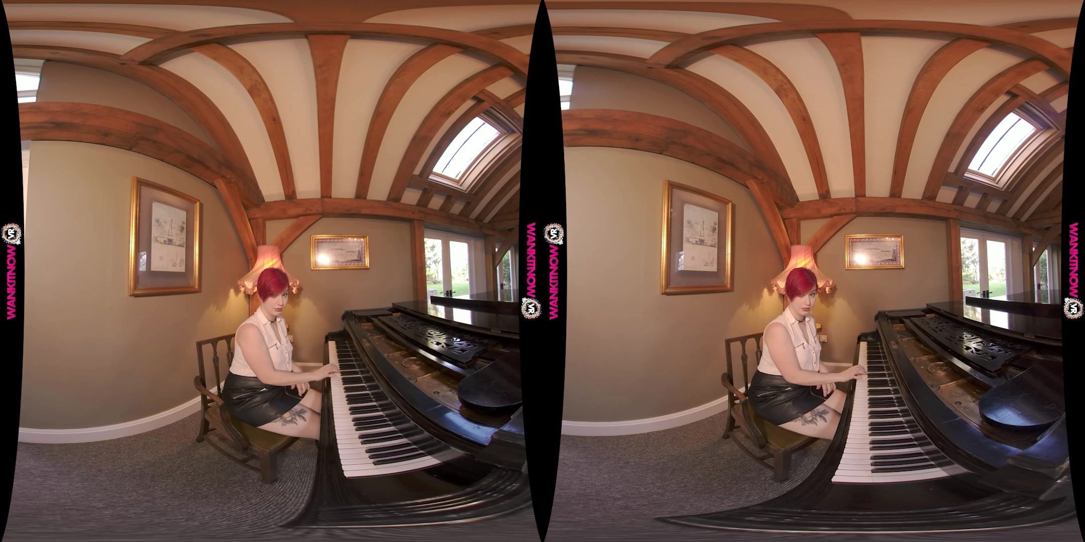 Pervy Pianist featuring Olivia Kinks - WankitNowVR