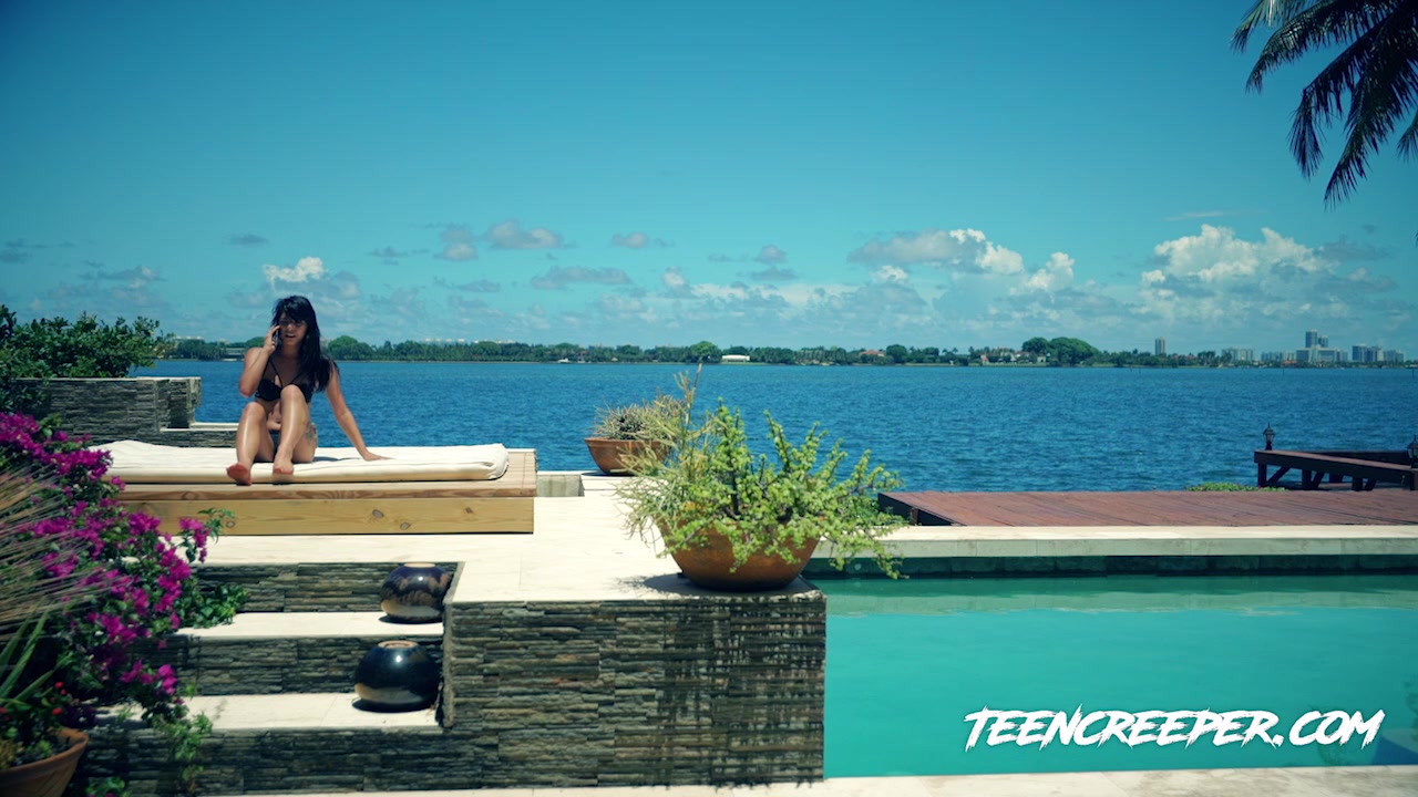 teen 18+ Creeper Gina Valentina Poolside Prowler