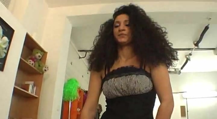 Exotic lady does striptease and lapdance