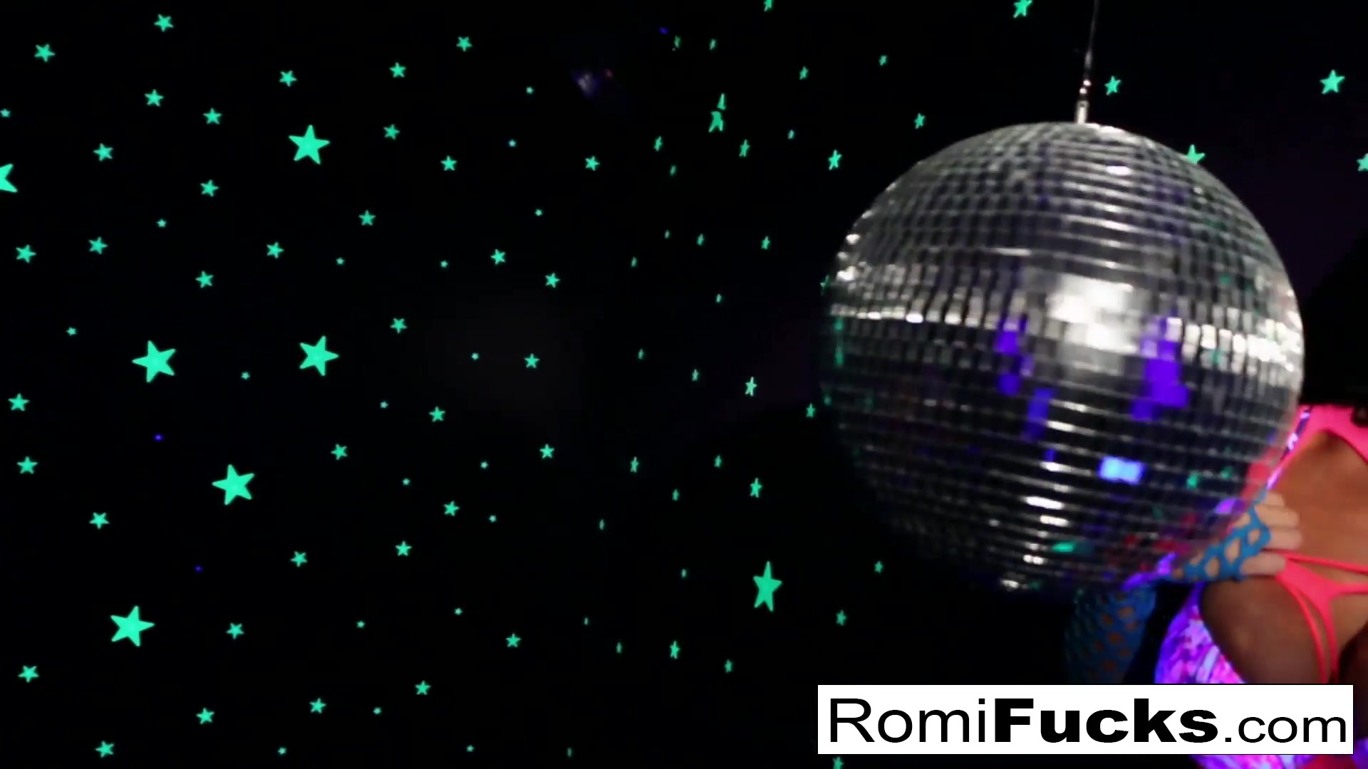 Romi Rain in Romi Plays With A Disco Ball Before Stuffing Toying Her Pussy - RomiRain