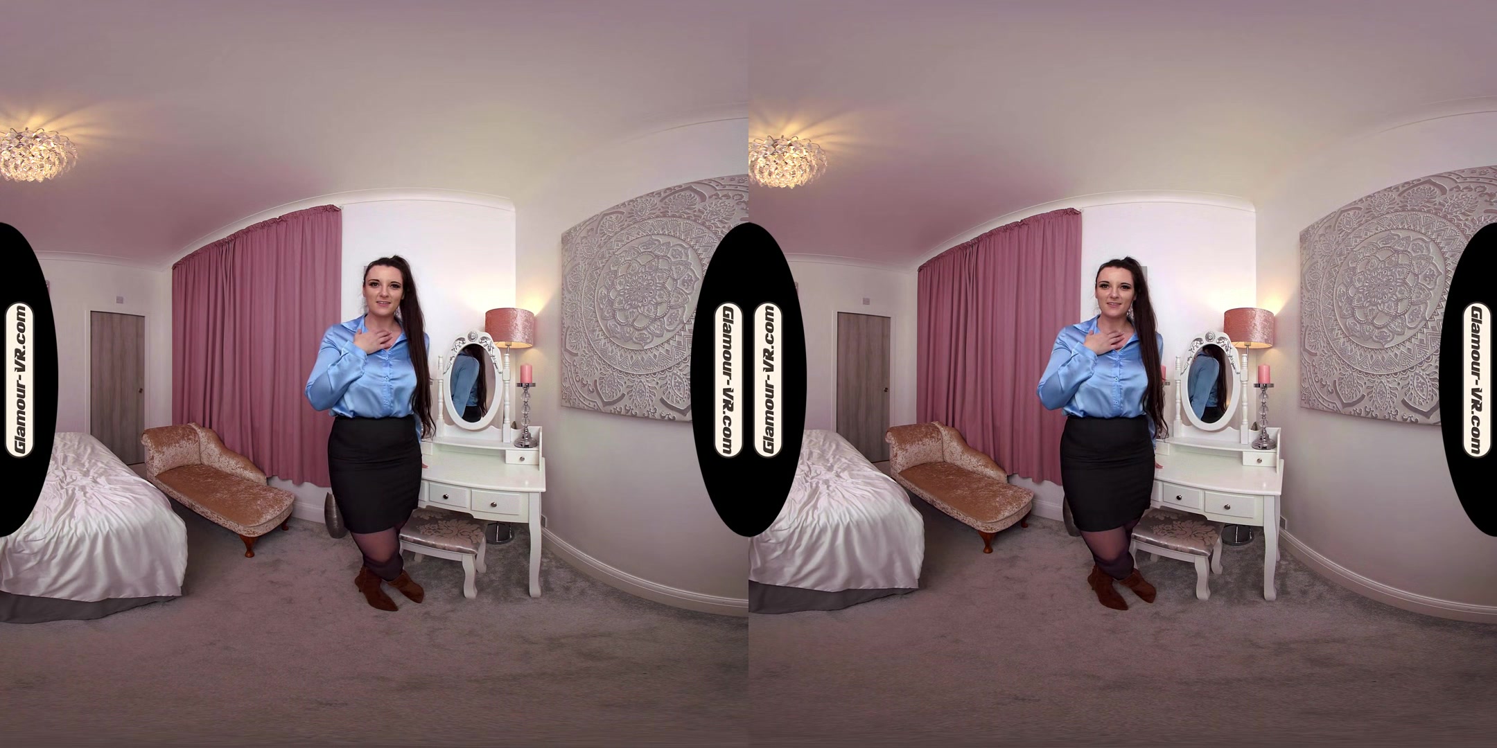 Ivy Rain Playful Secretary With Stockings Joi & Surprise Treat - 8k Vr