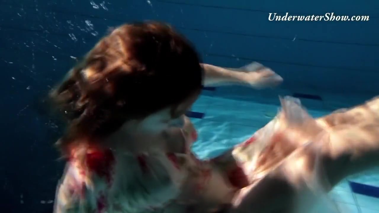 Russian Girl Edwiga Swims Nude In The Pool In Russia