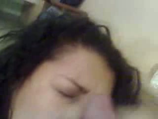 Cumming and licking it up