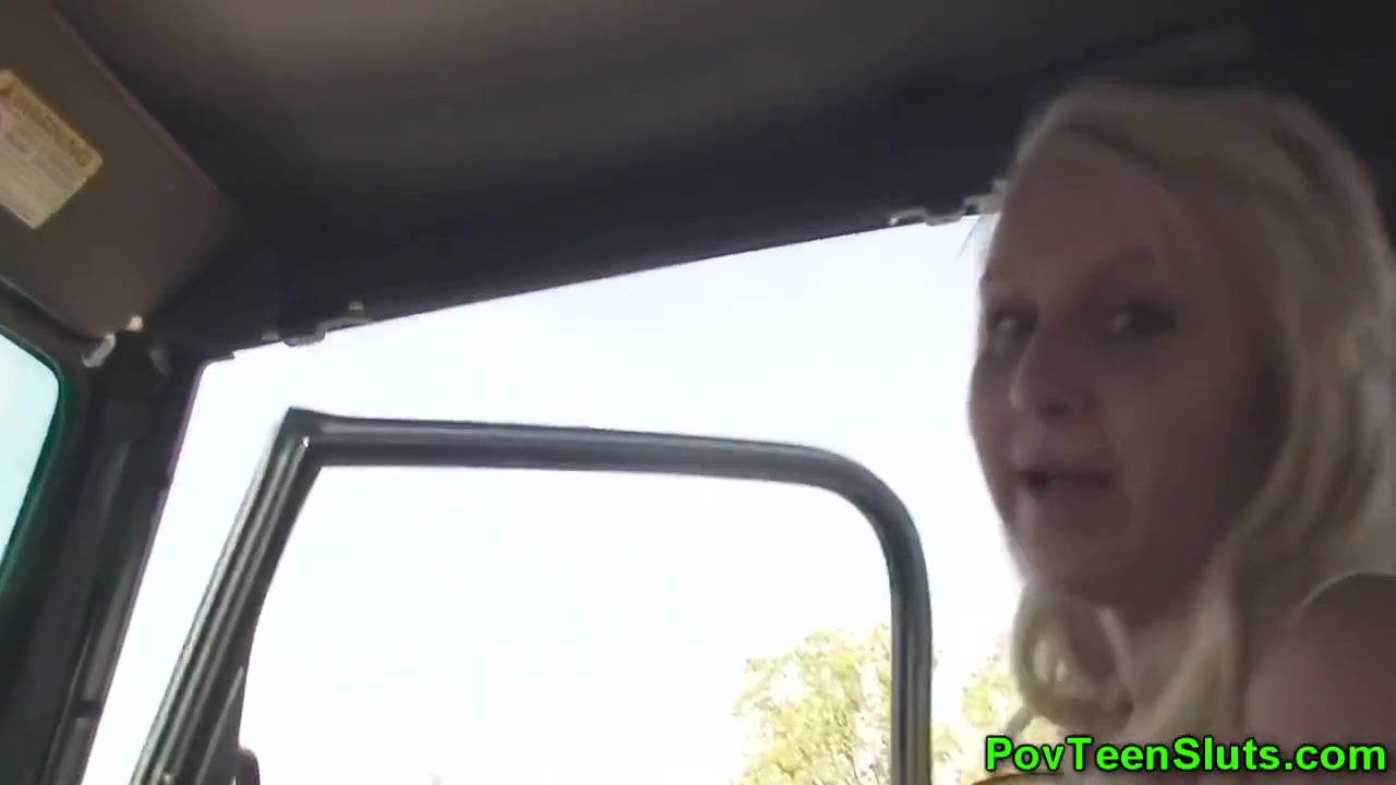 Pov teen 18+ Sucks Off Driver